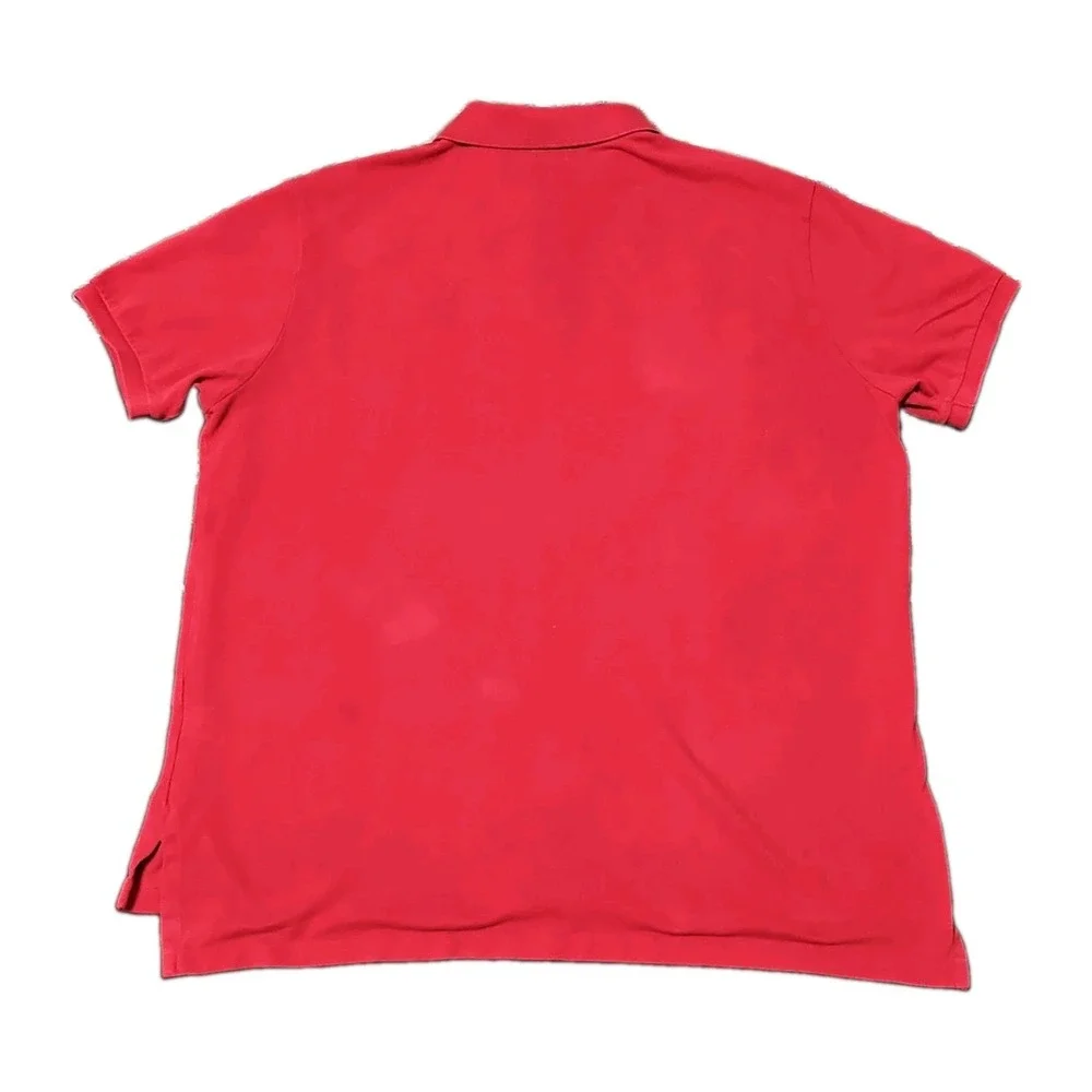 Polo Ralph Lauren Red Blue Big Pony #3 Embroidered Men XXL Custom Fit